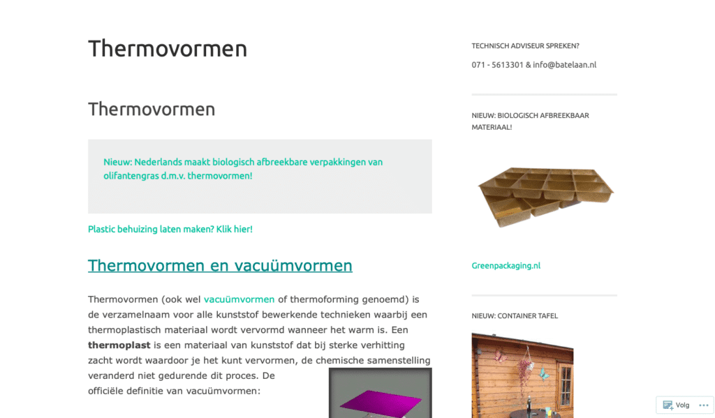 Thermovormen.com naar 7.000 bezoekers 1 thermovormen.com